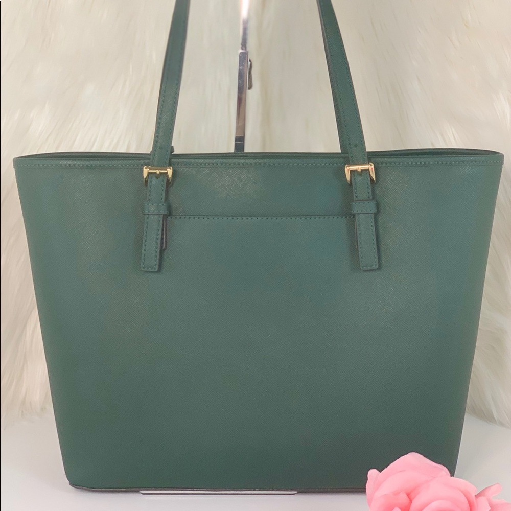 🌸Michael Kors MD CarryAll Tote Bag Racing Green - Picture 2 of 7